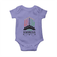 Happy Kwanzaa The 7 Principles African Nguzo Saba Kinara Candles Baby Onesie