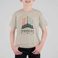 Happy Kwanzaa The 7 Principles African Nguzo Saba Kinara Candles T Shirt For Kid - Wonder Print Shop
