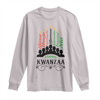 Happy Kwanzaa The 7 Principles African Nguzo Saba Kinara Candles Long Sleeve Shirt