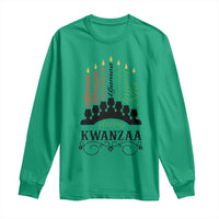 Happy Kwanzaa The 7 Principles African Nguzo Saba Kinara Candles Long Sleeve Shirt
