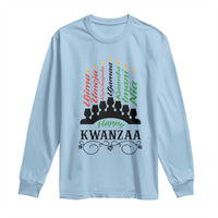 Happy Kwanzaa The 7 Principles African Nguzo Saba Kinara Candles Long Sleeve Shirt