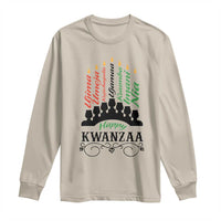 Happy Kwanzaa The 7 Principles African Nguzo Saba Kinara Candles Long Sleeve Shirt