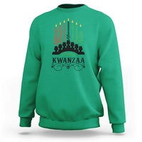 Happy Kwanzaa The 7 Principles African Nguzo Saba Kinara Candles Sweatshirt - Wonder Print Shop