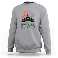 Happy Kwanzaa The 7 Principles African Nguzo Saba Kinara Candles Sweatshirt - Wonder Print Shop