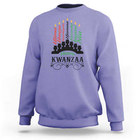 Happy Kwanzaa The 7 Principles African Nguzo Saba Kinara Candles Sweatshirt - Wonder Print Shop
