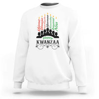 Happy Kwanzaa The 7 Principles African Nguzo Saba Kinara Candles Sweatshirt - Wonder Print Shop