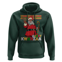 Funny Merry Kwanzaa Christmas Hoodie African American Black Santa Kinara Candles