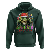 Funny Cajun Louisiana Christmas Santa's Alligator Hoodie