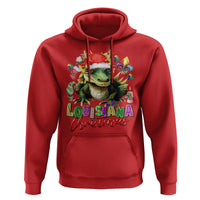 Funny Cajun Louisiana Christmas Santa's Alligator Hoodie