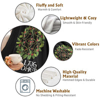 Scottish Merry Christmas Throw Blanket Nollaig Chridhel Celtic Xmas Mistletoe - Wonder Print Shop