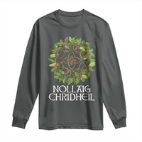Scottish Merry Christmas Long Sleeve Shirt Nollaig Chridhel Celtic Xmas Mistletoe