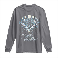 Winter Solstice Yule Pagan Christmas Reindeer Long Sleeve Shirt