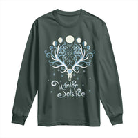 Winter Solstice Yule Pagan Christmas Reindeer Long Sleeve Shirt