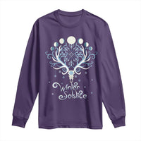 Winter Solstice Yule Pagan Christmas Reindeer Long Sleeve Shirt
