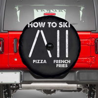 Funny Skiing Instructor Spare Tire Cover How To Ski Food Lover Winter Sport - Wonder Print Shop