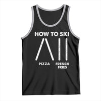 Funny Skiing Instructor Tank Top How To Ski Food Lover Winter Sport - Wonder Print Shop