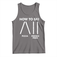 Funny Skiing Instructor Tank Top How To Ski Food Lover Winter Sport - Wonder Print Shop