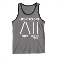 Funny Skiing Instructor Tank Top How To Ski Food Lover Winter Sport - Wonder Print Shop