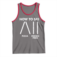 Funny Skiing Instructor Tank Top How To Ski Food Lover Winter Sport - Wonder Print Shop