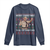 Merry Christmas To All You Sumbitches Long Sleeve Shirt Funny Smokey Xmas Movie The Bandit - Wonder Print Shop