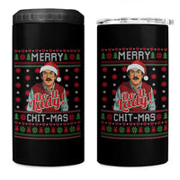 Funny Chit Christmas 4 in 1 Can Cooler Tumbler Merry Chit Mas Do It Lady Ugly Xmas - Wonder Print Shop