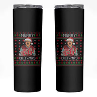 Funny Chit Christmas Skinny Tumbler Merry Chit Mas Do It Lady Ugly Xmas - Wonder Print Shop