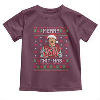 Funny Chit Christmas Toddler T Shirt Merry Chit Mas Do It Lady Ugly Xmas - Wonder Print Shop