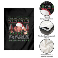 Funny Nakatomi Plaza Christmas Garden Flag Come Out To The Coast John Xmas 80's Die Movie - Wonder Print Shop
