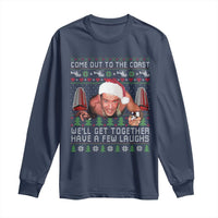 Funny Nakatomi Plaza Christmas Long Sleeve Shirt Come Out To The Coast John Xmas 80's Die Movie - Wonder Print Shop