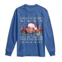 Funny Nakatomi Plaza Christmas Long Sleeve Shirt Come Out To The Coast John Xmas 80's Die Movie - Wonder Print Shop
