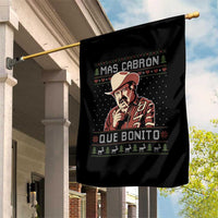 Funny Julian Garza Christmas Garden Flag Mas Cabron Que Bonito Cowboy Holiday Mexican Xmas - Wonder Print Shop