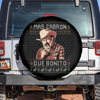 Funny Julian Garza Christmas Spare Tire Cover Mas Cabron Que Bonito Cowboy Holiday Mexican Xmas - Wonder Print Shop