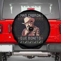 Funny Julian Garza Christmas Spare Tire Cover Mas Cabron Que Bonito Cowboy Holiday Mexican Xmas - Wonder Print Shop
