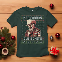 Funny Julian Garza Christmas T Shirt Mas Cabron Que Bonito Cowboy Holiday Mexican Xmas - Wonder Print Shop