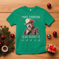 Funny Julian Garza Christmas T Shirt Mas Cabron Que Bonito Cowboy Holiday Mexican Xmas - Wonder Print Shop