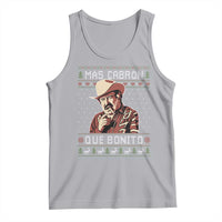 Funny Julian Garza Christmas Tank Top Mas Cabron Que Bonito Cowboy Holiday Mexican Xmas - Wonder Print Shop