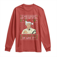 True Crime Christmas Keith Long Sleeve Shirt Funny It Was A Holiday Just Like Any Other Or Was It - Wonder Print Shop