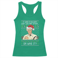 True Crime Christmas Keith Racerback Tank Top Funny It Was A Holiday Just Like Any Other Or Was It - Wonder Print Shop