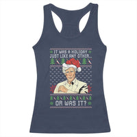 True Crime Christmas Keith Racerback Tank Top Funny It Was A Holiday Just Like Any Other Or Was It - Wonder Print Shop