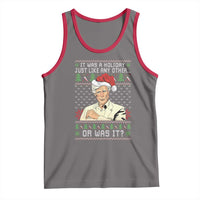 True Crime Christmas Keith Tank Top Funny It Was A Holiday Just Like Any Other Or Was It - Wonder Print Shop