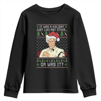 True Crime Christmas Keith Youth Sweatshirt Funny It Was A Holiday Just Like Any Other Or Was It - Wonder Print Shop