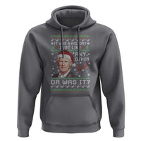 True Crime Christmas Keith Hoodie Funny It Was A Holiday Just Like Any Other Or Was It Bloody Hand - Wonder Print Shop