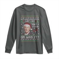 True Crime Christmas Keith Long Sleeve Shirt Funny It Was A Holiday Just Like Any Other Or Was It Bloody Hand - Wonder Print Shop