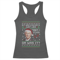 True Crime Christmas Keith Racerback Tank Top Funny It Was A Holiday Just Like Any Other Or Was It Bloody Hand - Wonder Print Shop