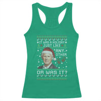 True Crime Christmas Keith Racerback Tank Top Funny It Was A Holiday Just Like Any Other Or Was It Bloody Hand - Wonder Print Shop