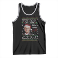 True Crime Christmas Keith Tank Top Funny It Was A Holiday Just Like Any Other Or Was It Bloody Hand - Wonder Print Shop