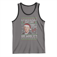 True Crime Christmas Keith Tank Top Funny It Was A Holiday Just Like Any Other Or Was It Bloody Hand - Wonder Print Shop