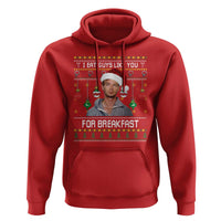 Funny Christmas Jeffrey Dahmer Hoodie I Eat Guys Like You For Breakfast Serial Killer - Wonder Print Shop