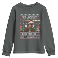 Funny Christmas Billy Meme Youth Sweatshirt I Aint Asking For The World Here Just An 8 Ball And 2 Million Dollars - Wonder Print Shop