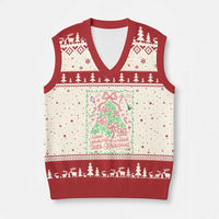 Have Yourself A Wicked Little Xmas V-Neck Knit Sweater Vest Funny Xmas Wizard Princess - Wonder Print Shop